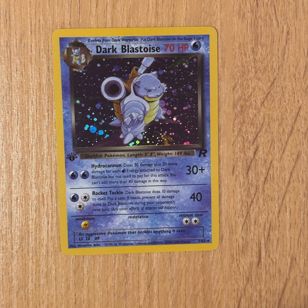 Dark Blastoise Holographic Trading Card - **PROXIE**